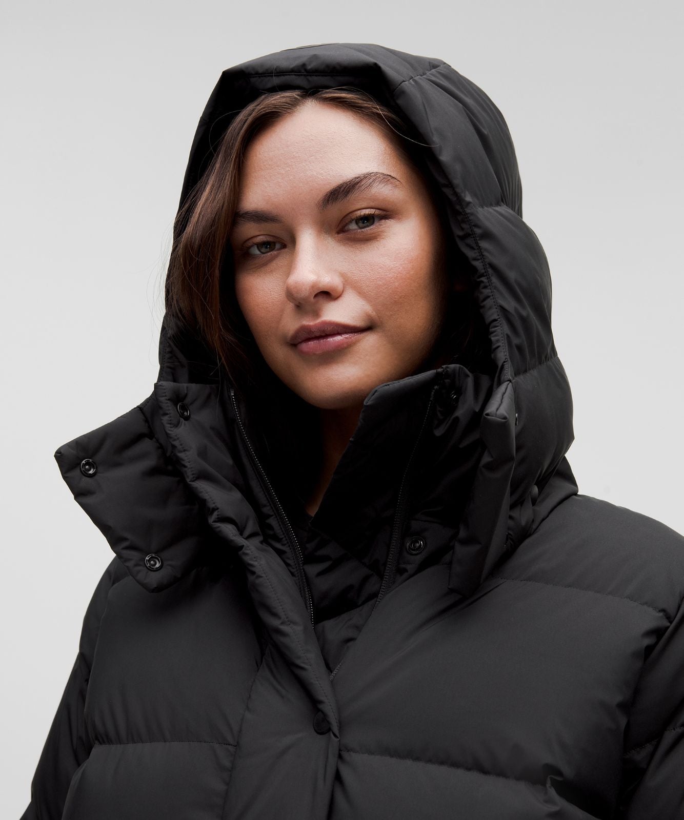 Women's Wunder Puff 600-Down-Fill Long Jacket Black