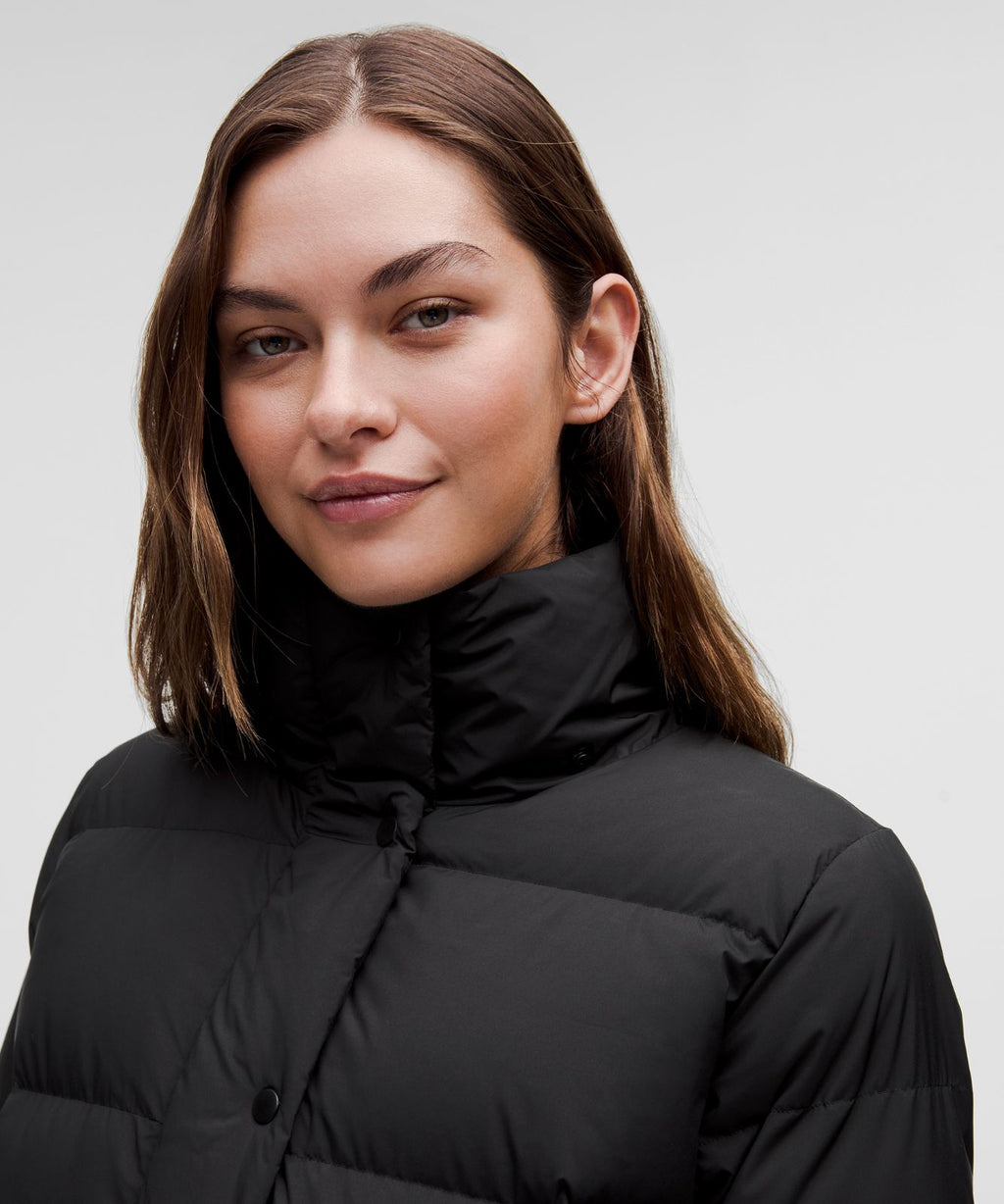 Women's Wunder Puff 600-Down-Fill Long Jacket Black