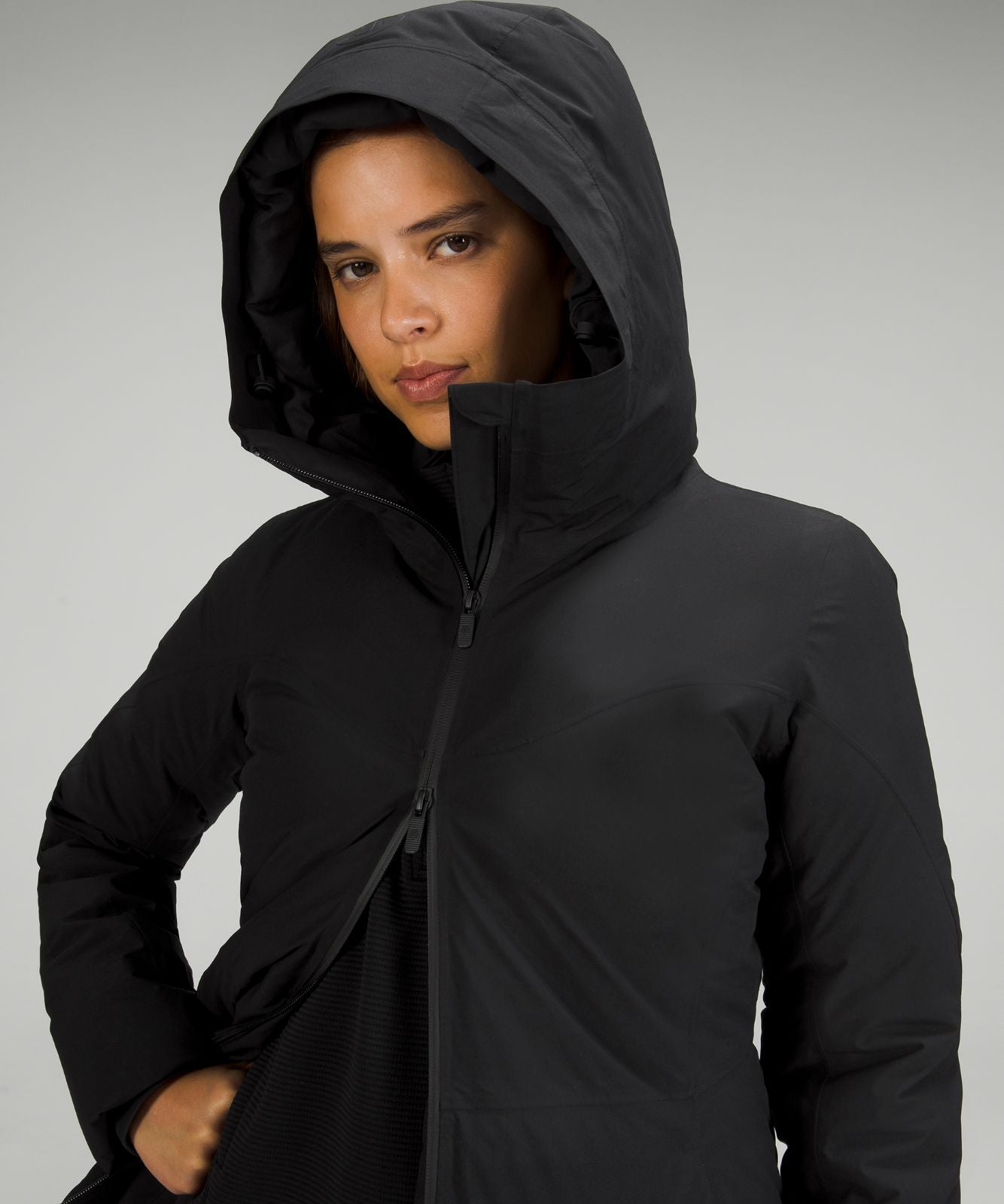 Sleet Street Long Jacket Black