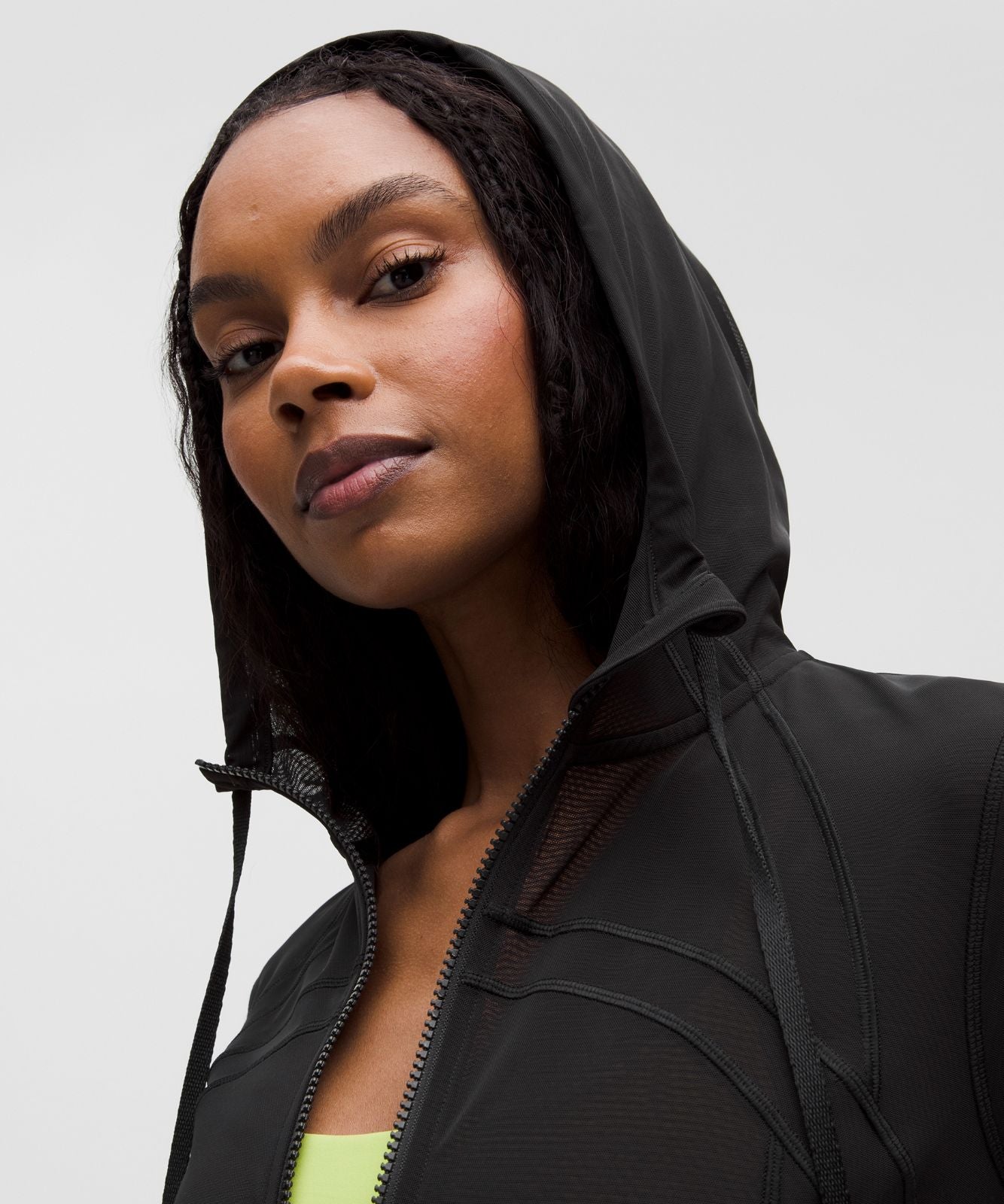 Hooded Define Jacket Mesh Vent *Nulu Black