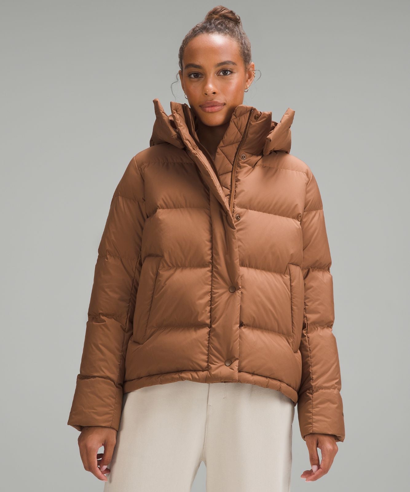 Women's Wunder Puff 600-Down-Fill Jacket Roasted Brown