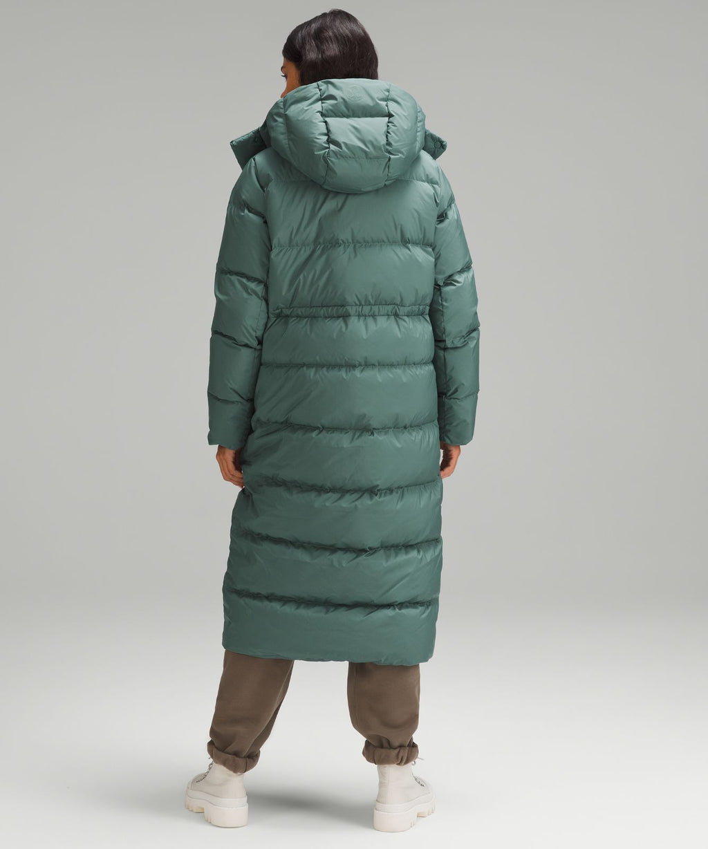 Women's Wunder Puff 600-Down-Fill Long Jacket Medium Forest