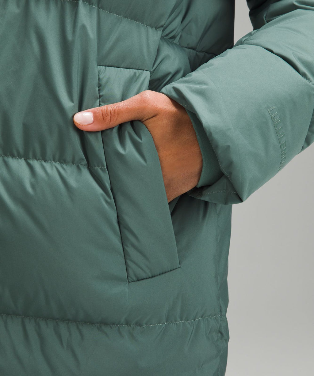 Women's Wunder Puff 600-Down-Fill Long Jacket Medium Forest