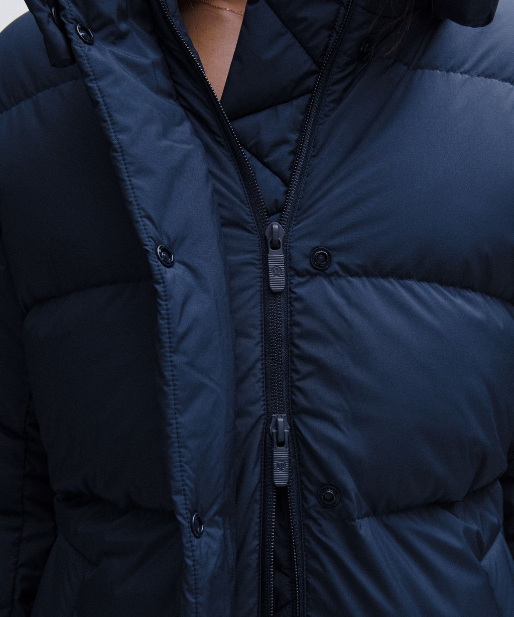 Women's Wunder Puff 600-Down-Fill Long Jacket True Navy