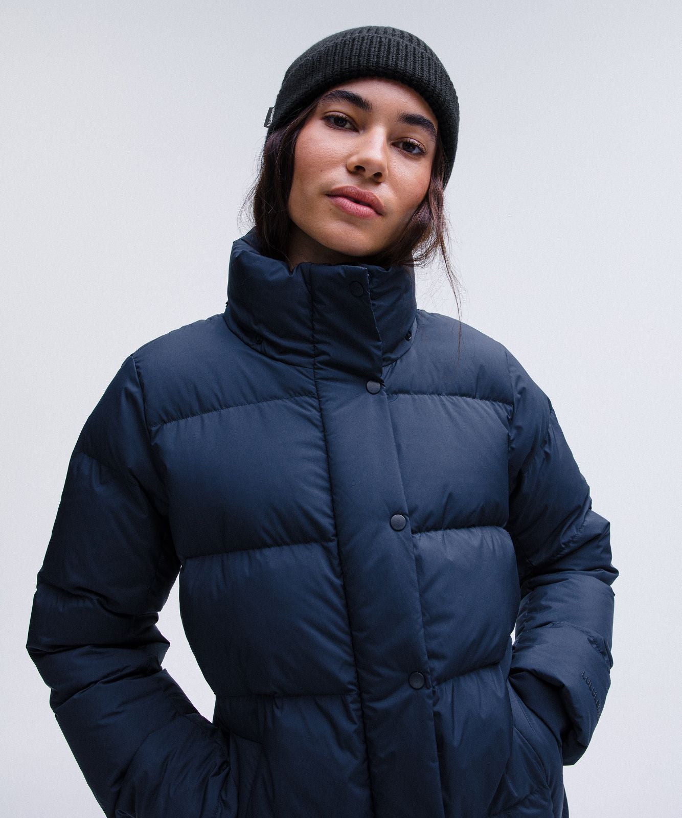 Women's Wunder Puff 600-Down-Fill Long Jacket True Navy