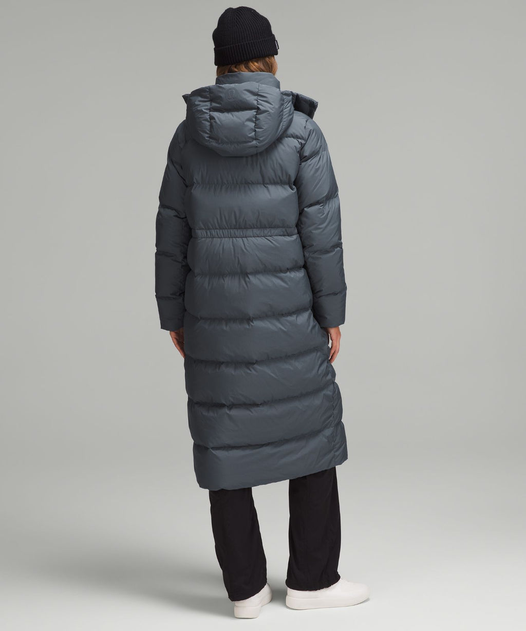 Women's Wunder Puff 600-Down-Fill Long Jacket Oil Grey