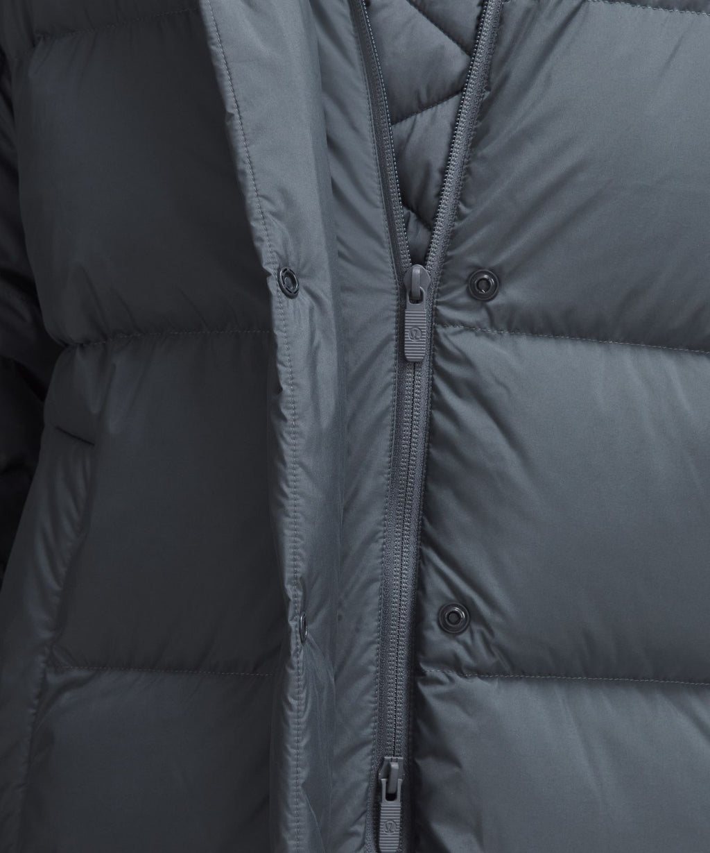 Women's Wunder Puff 600-Down-Fill Long Jacket Oil Grey