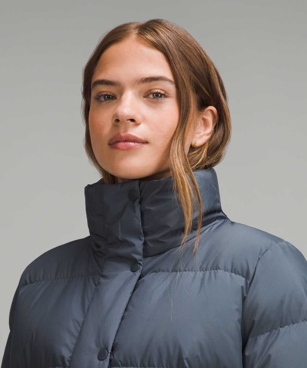 Women's Wunder Puff 600-Down-Fill Long Jacket Oil Grey