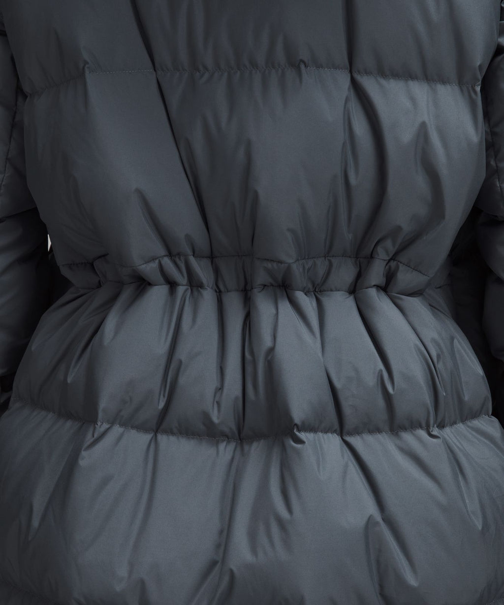 Women's Wunder Puff 600-Down-Fill Long Jacket Oil Grey
