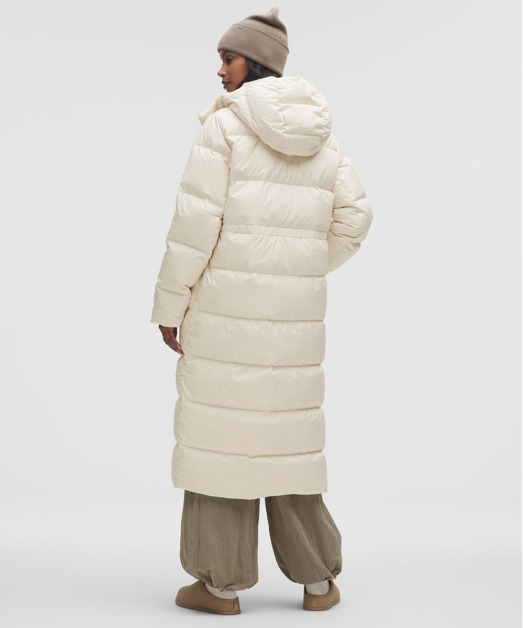 Women's Wunder Puff 600-Down-Fill Long Jacket Light Ivory