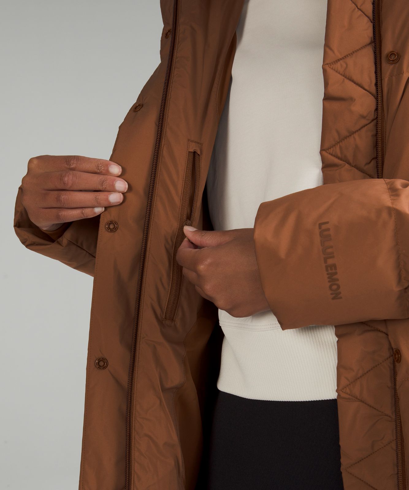 Women's Wunder Puff 600-Down-Fill Long Jacket Roasted Brown