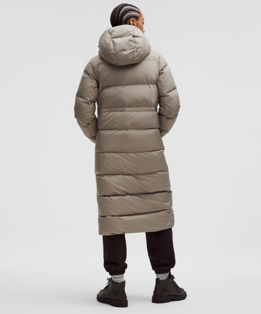 Women's Wunder Puff 600-Down-Fill Long Jacket Warm Ash Grey