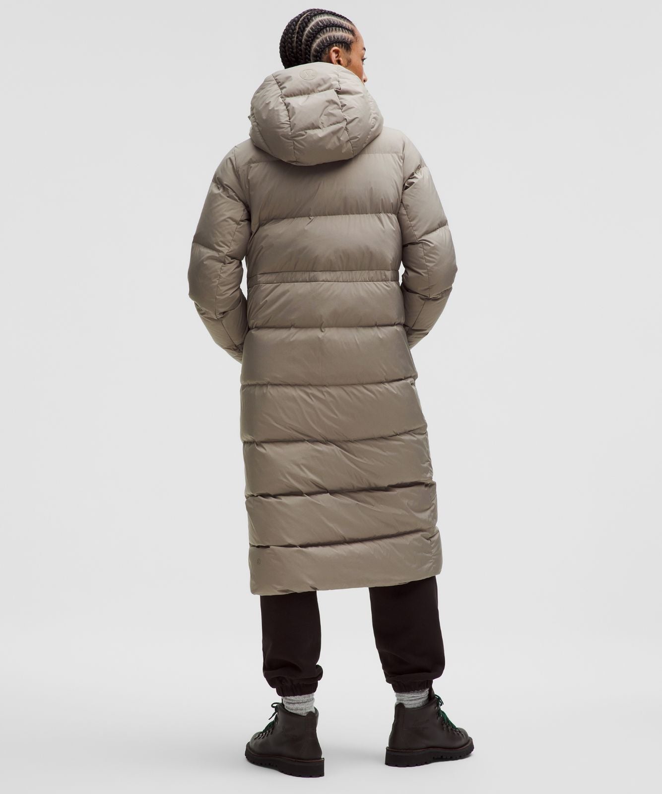 Women's Wunder Puff 600-Down-Fill Long Jacket Warm Ash Grey