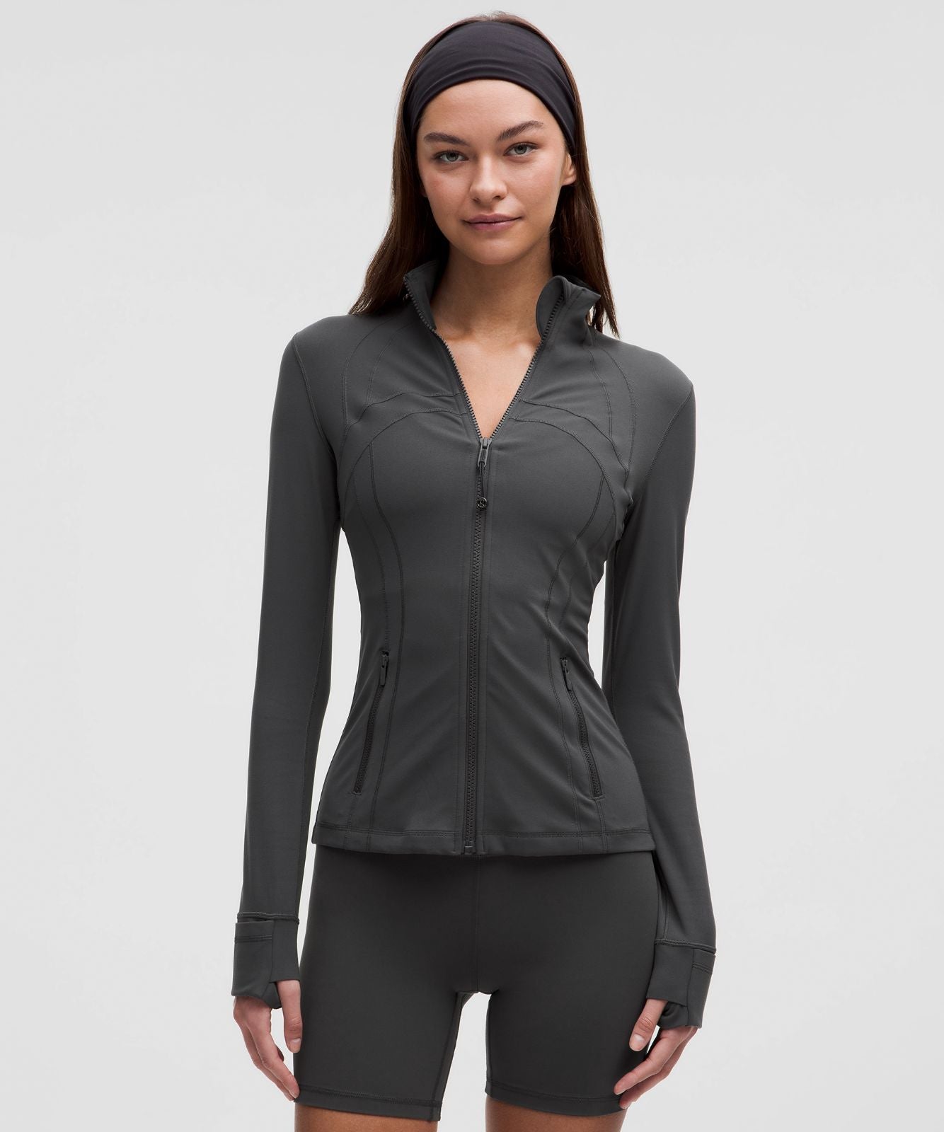 Define Jacket *Nulu Graphite Grey