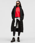 StretchSeal™ Sleet Street 600-Down-Fill Long Jacket Black
