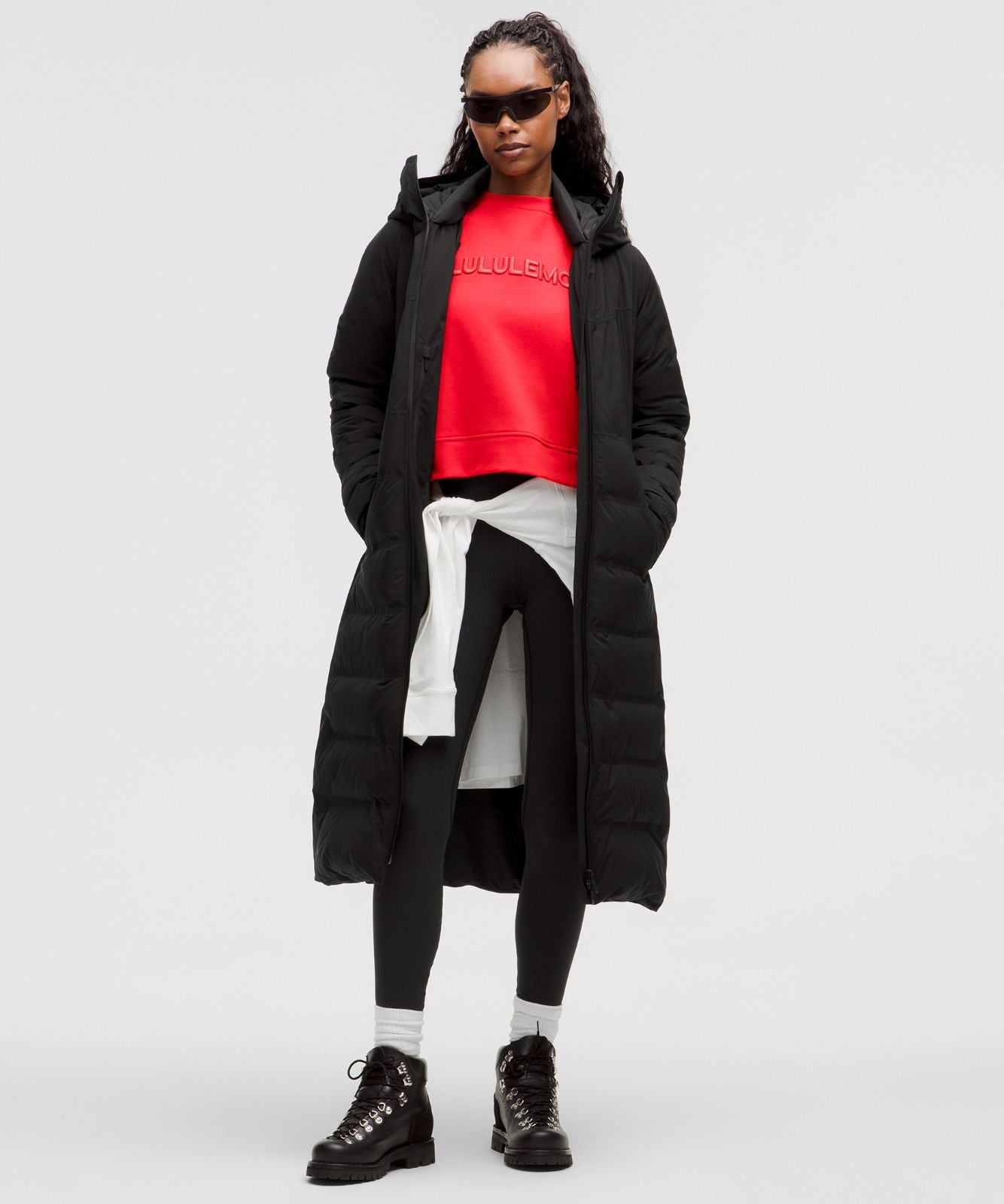 StretchSeal™ Sleet Street 600-Down-Fill Long Jacket Black