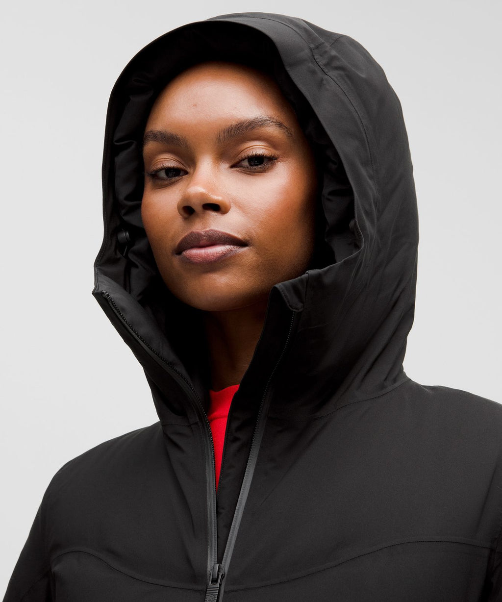 StretchSeal™ Sleet Street 600-Down-Fill Long Jacket Black