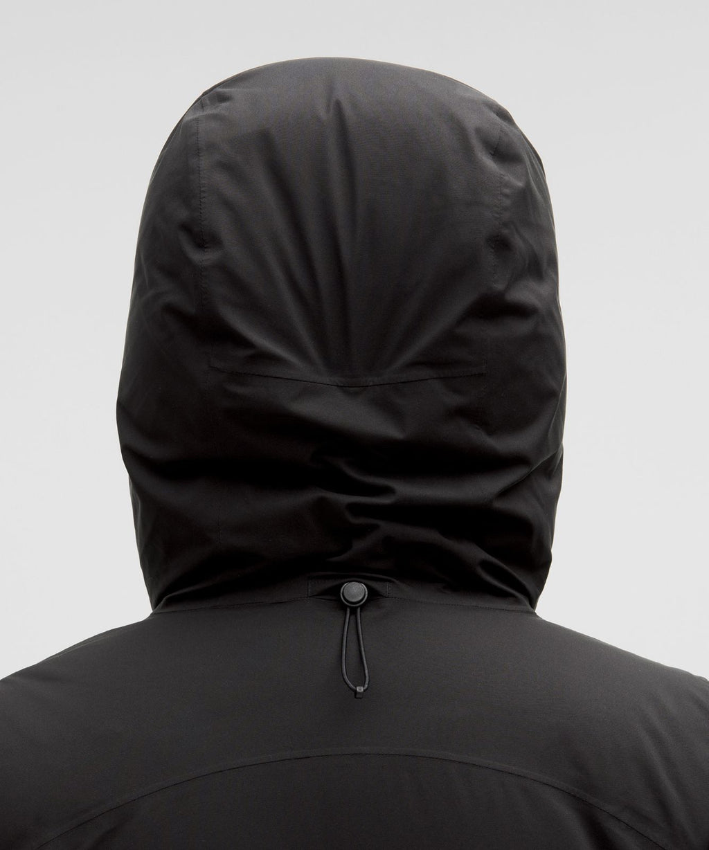 StretchSeal™ Sleet Street 600-Down-Fill Long Jacket Black