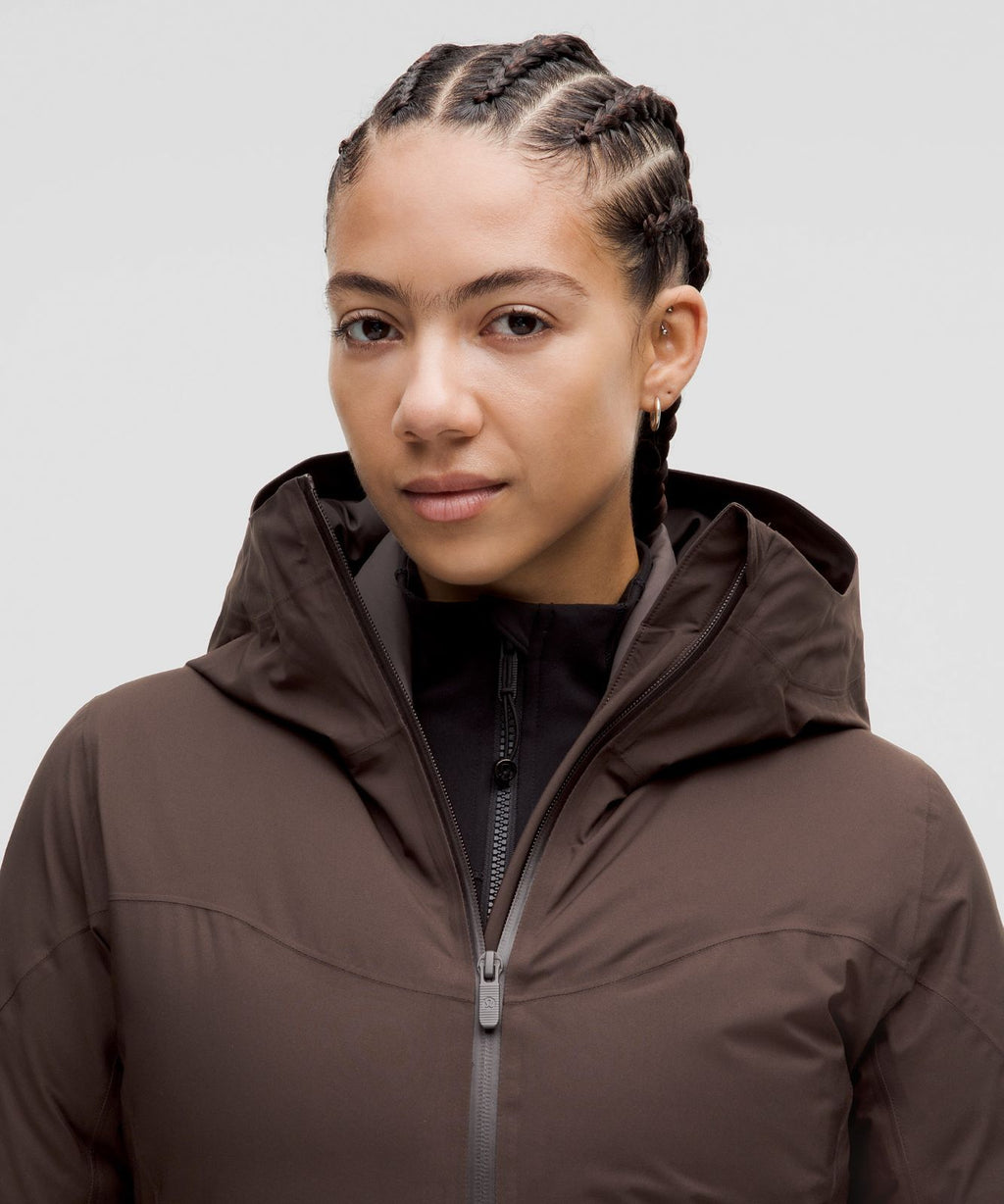 StretchSeal™ Sleet Street 600-Down-Fill Long Jacket Espresso