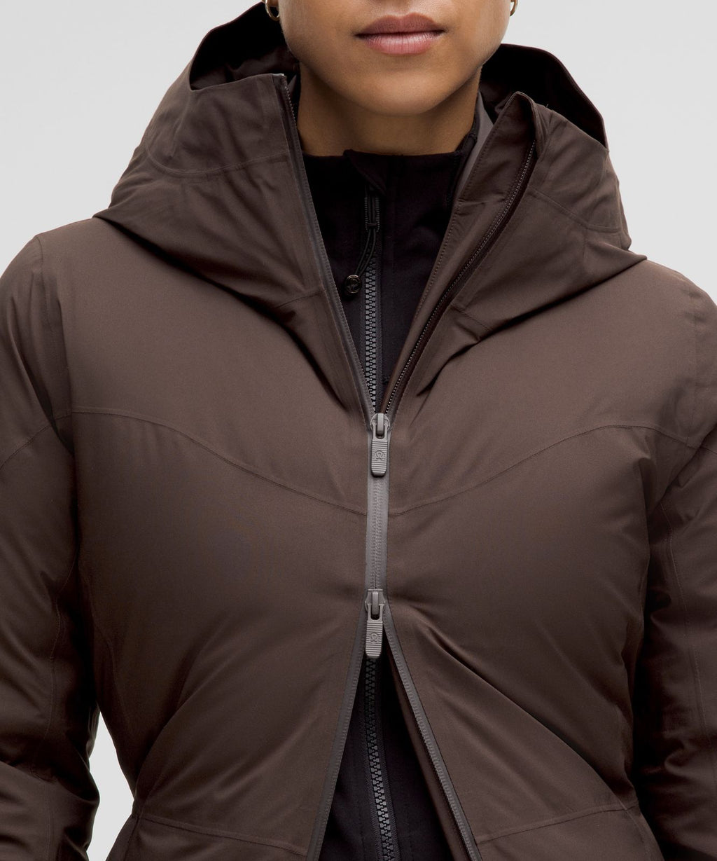 StretchSeal™ Sleet Street 600-Down-Fill Long Jacket Espresso
