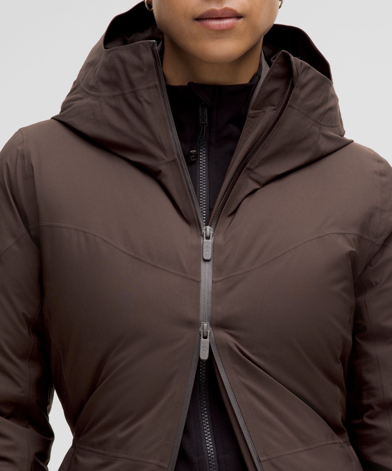 StretchSeal™ Sleet Street 600-Down-Fill Long Jacket Espresso