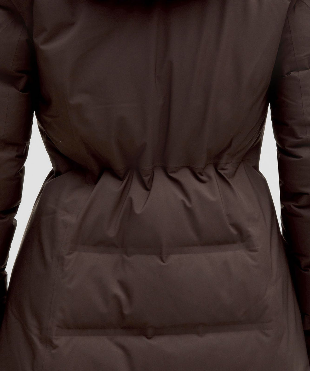 StretchSeal™ Sleet Street 600-Down-Fill Long Jacket Espresso