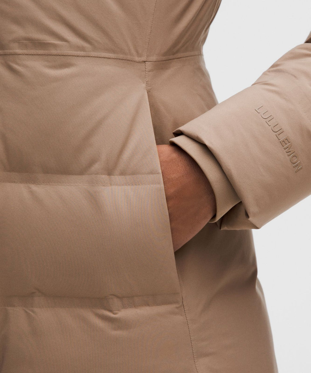 StretchSeal™ Sleet Street 600-Down-Fill Long Jacket Taupetastic