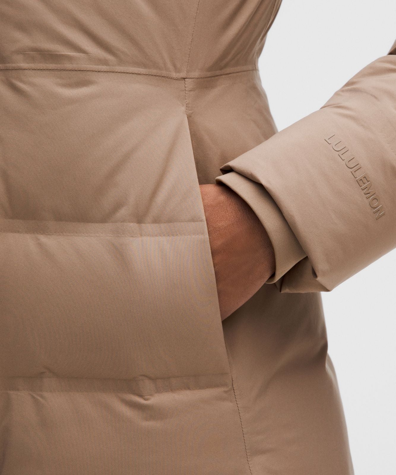 StretchSeal™ Sleet Street 600-Down-Fill Long Jacket Taupetastic