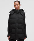 Wunder Puff 600-Down-Fill Mid-Length Vest Black