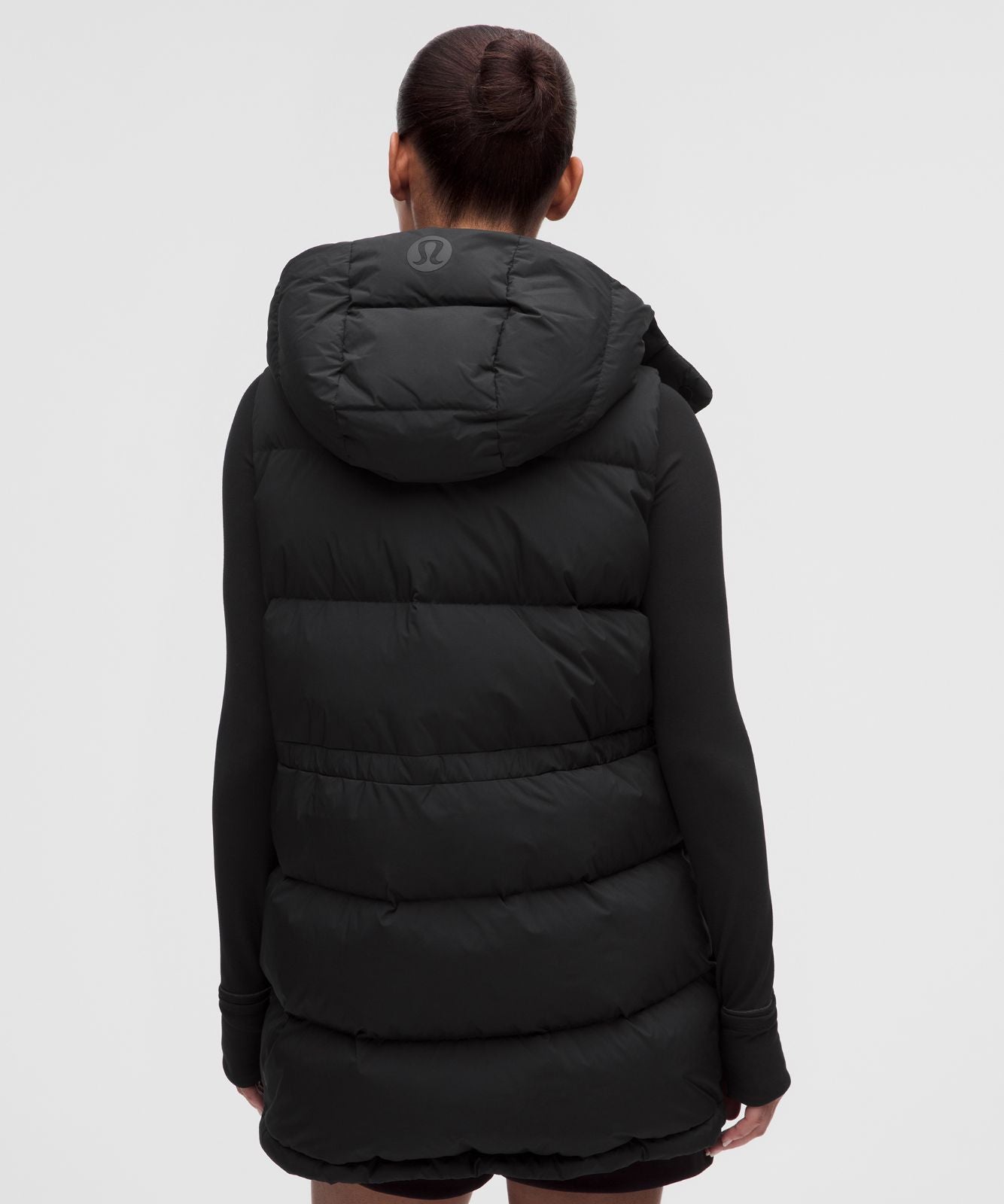 Wunder Puff 600-Down-Fill Mid-Length Vest Black