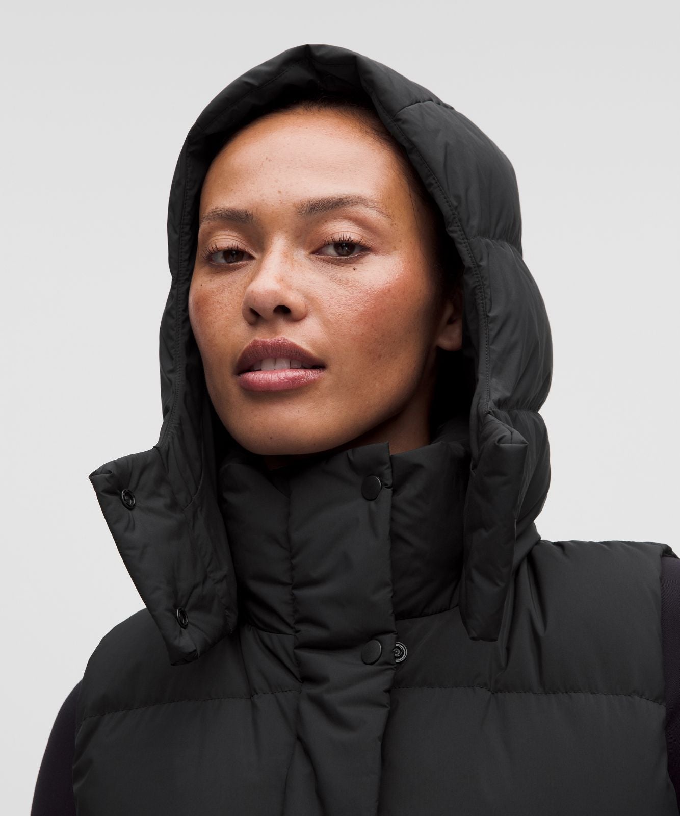 Wunder Puff 600-Down-Fill Mid-Length Vest Black