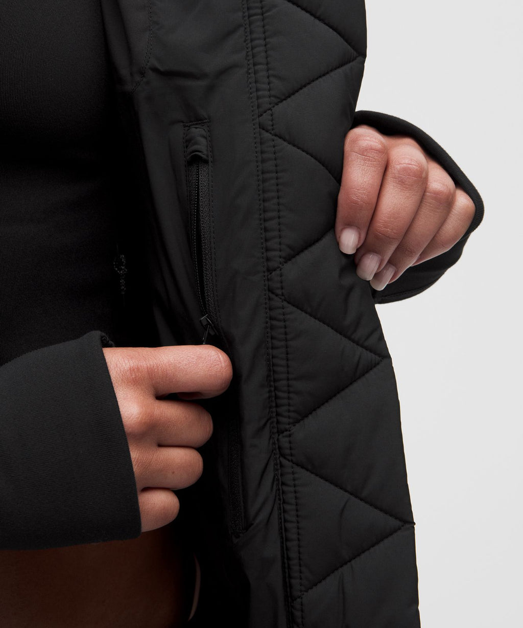 Wunder Puff 600-Down-Fill Mid-Length Vest Black