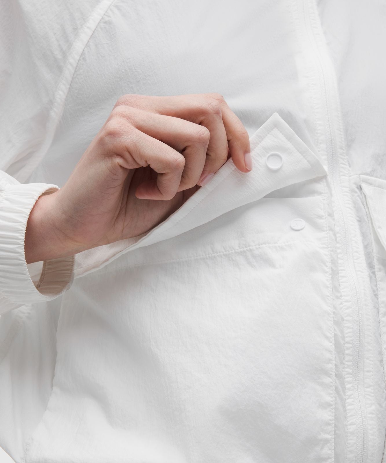 Hood-Lite Relaxed-Fit Jacket White