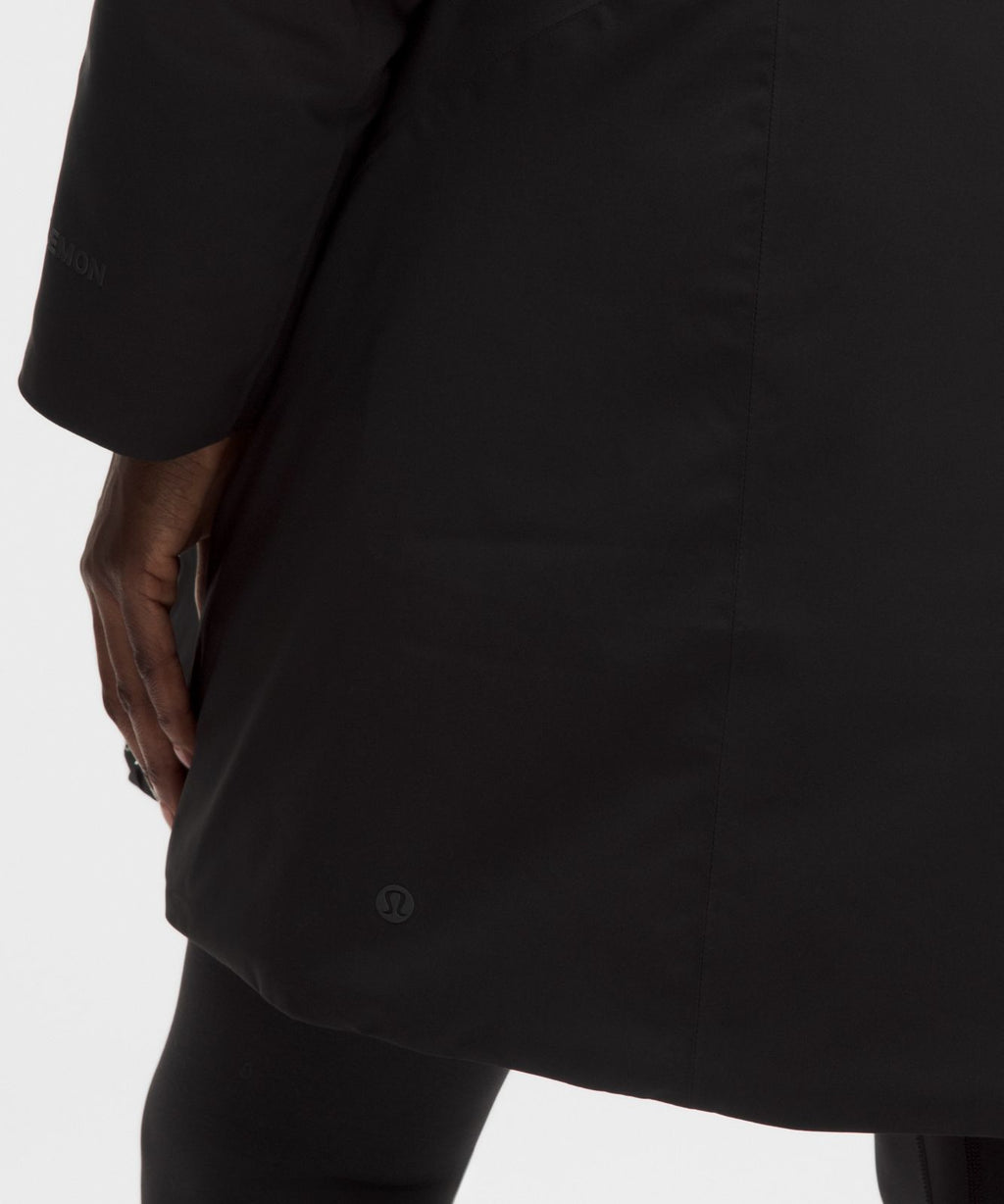 Waterproof Insulated Cinch-Waist Parka Black