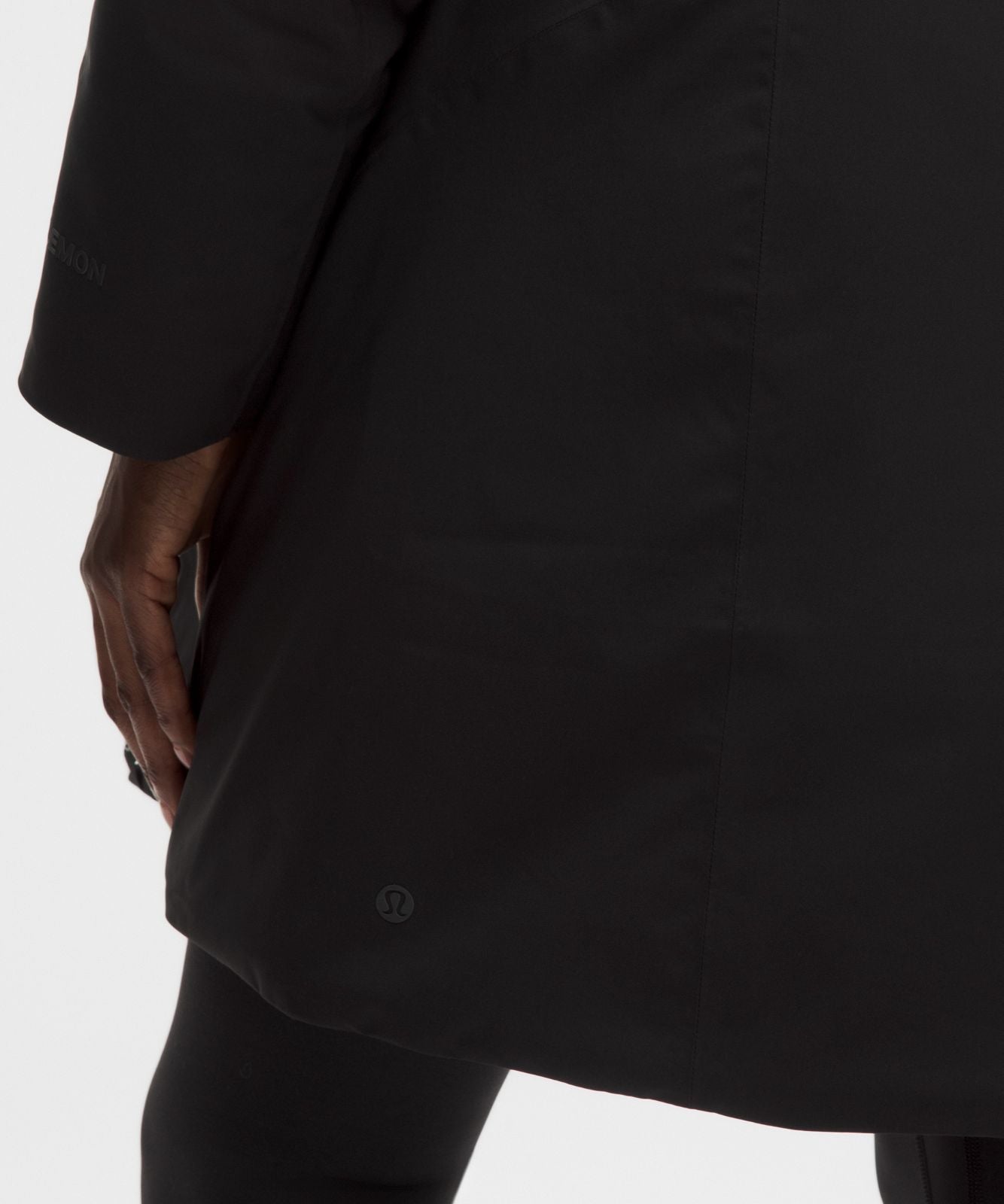 Waterproof Insulated Cinch-Waist Parka Black