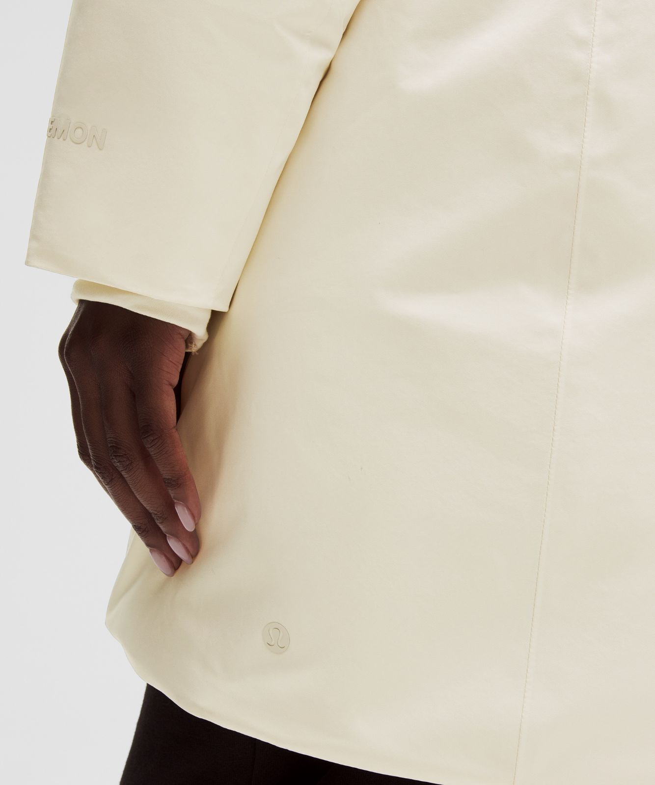 Waterproof Insulated Cinch-Waist Parka Light Ivory