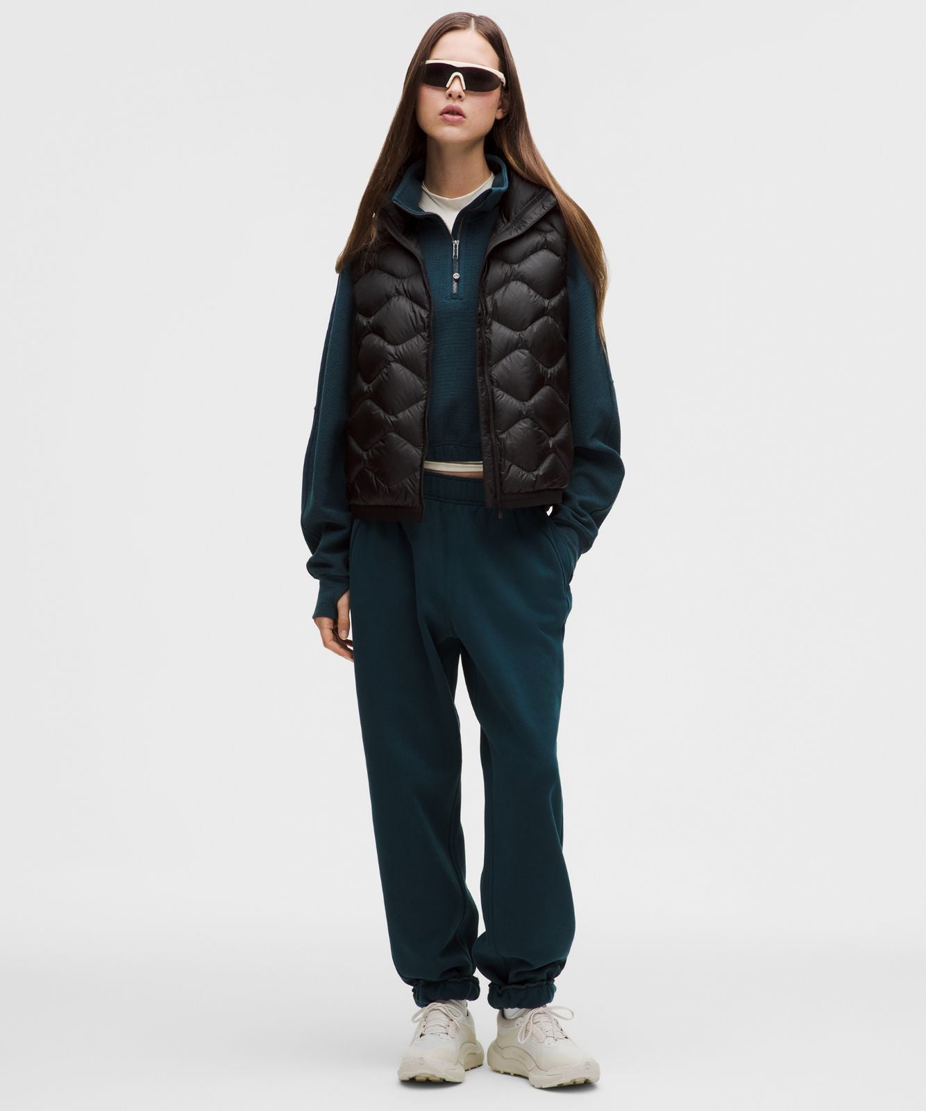 Women's Featherweight 900-Down-Fill Quilted Vest Black