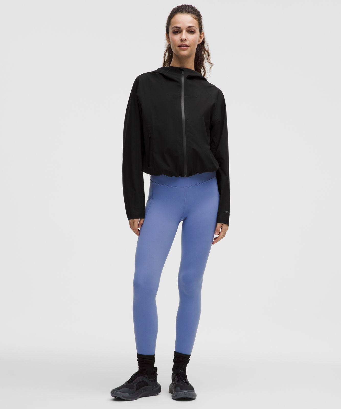 Lightweight Waterproof Running Jacket Black