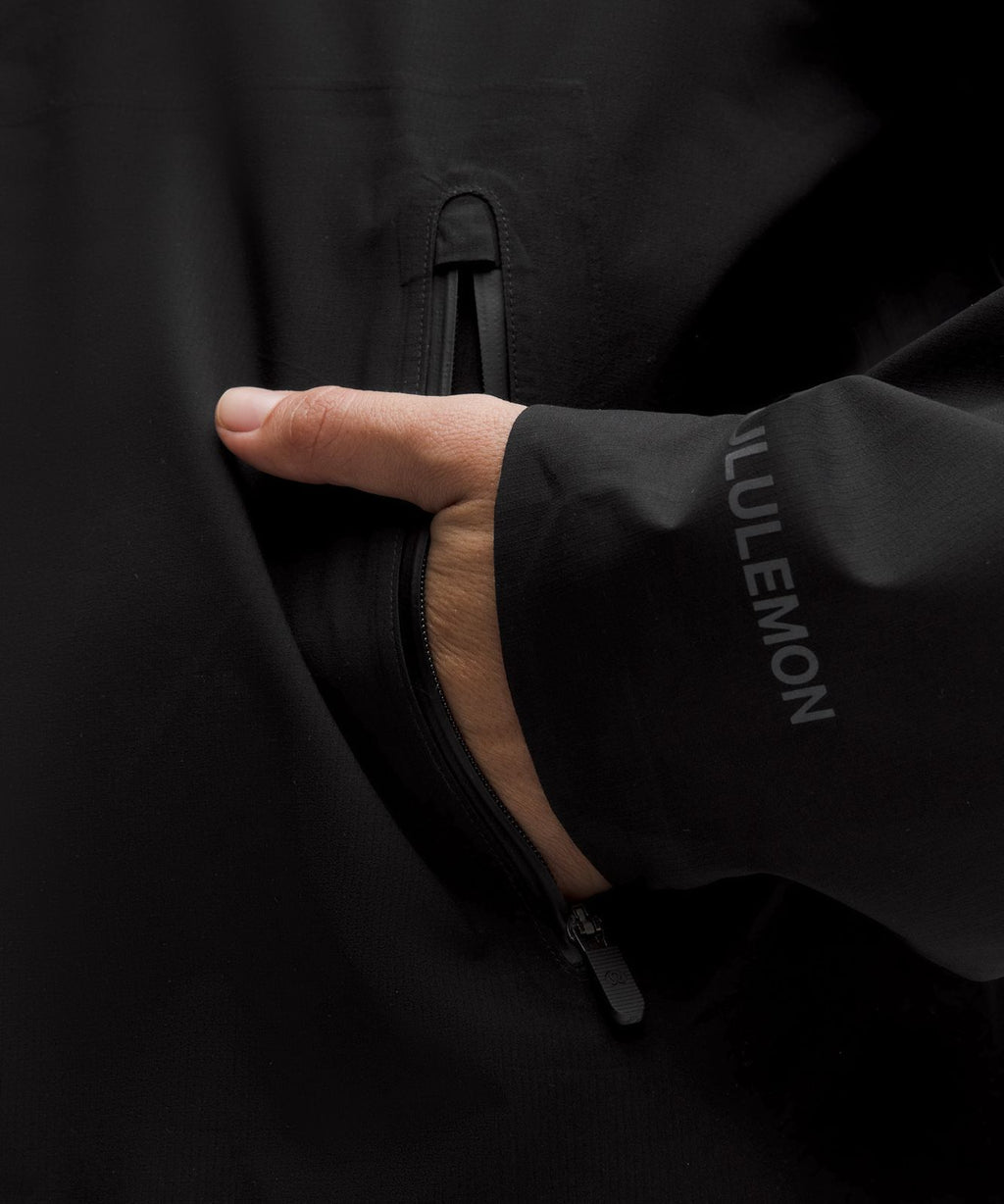 Lightweight Waterproof Running Jacket Black