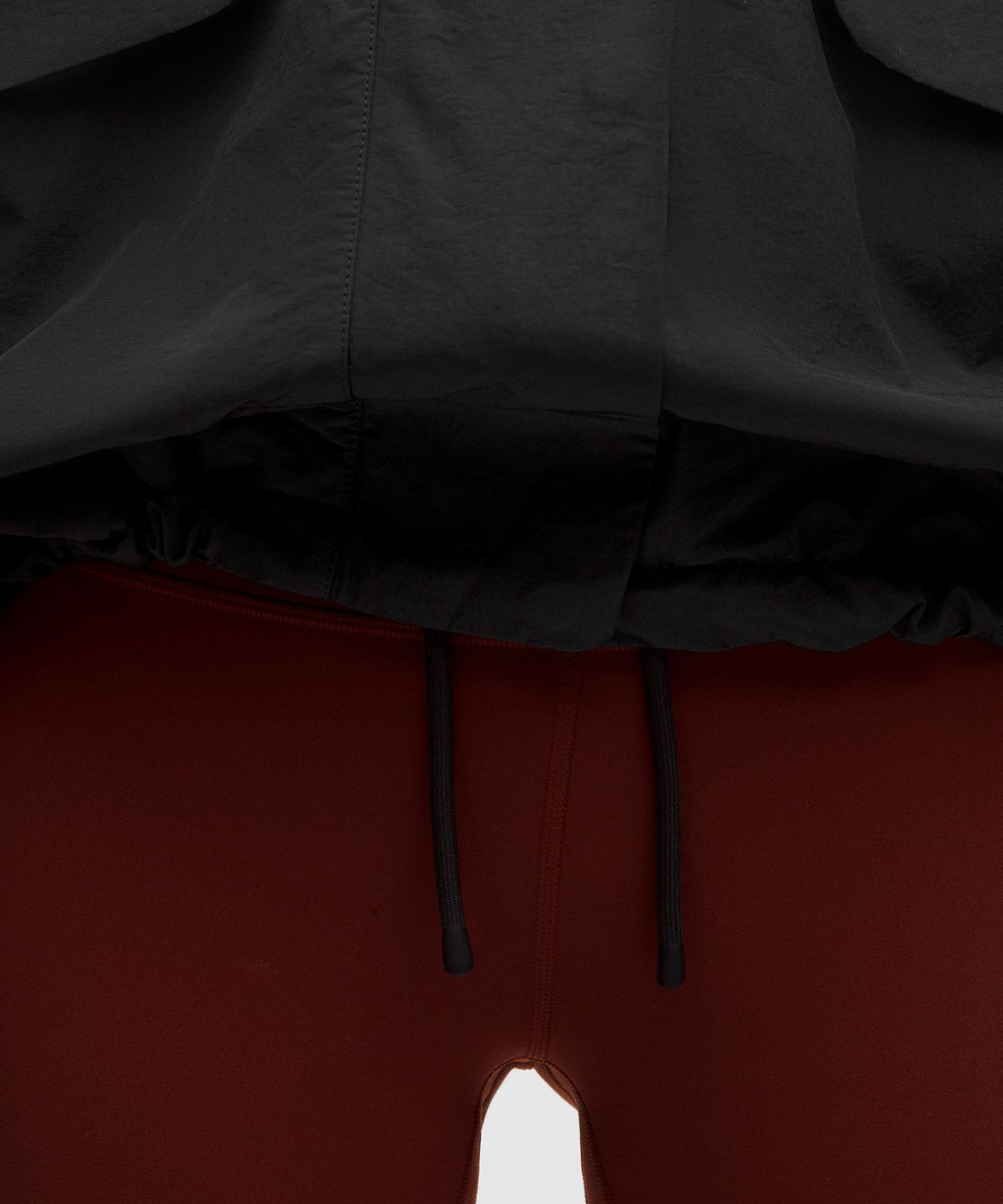 Oversized Cinch-Hem Reversible Jacket Black/Black