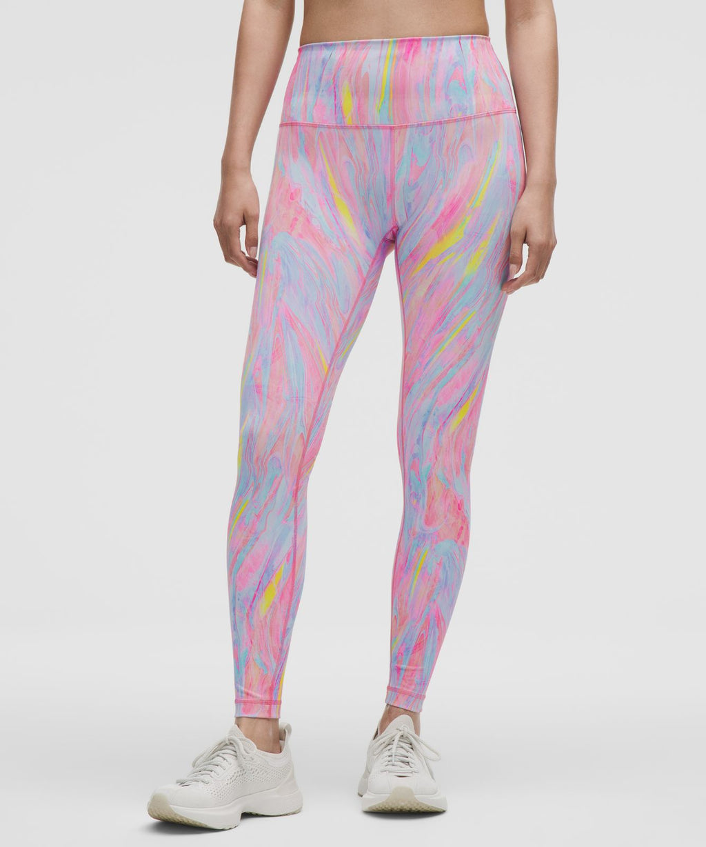 Wunder Train High-Rise Tight 28" Prism Marble Multi