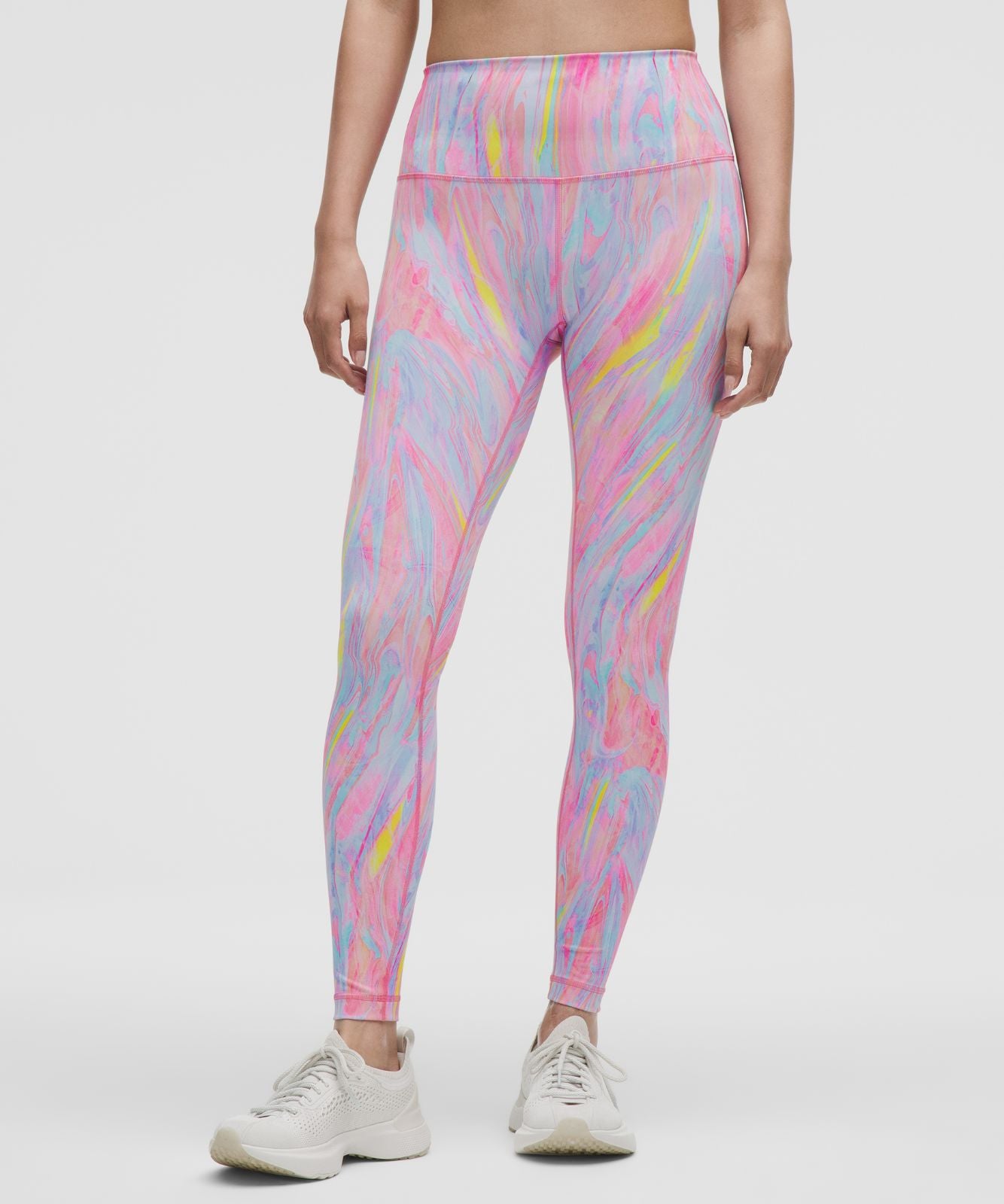 Wunder Train High-Rise Tight 28" Prism Marble Multi