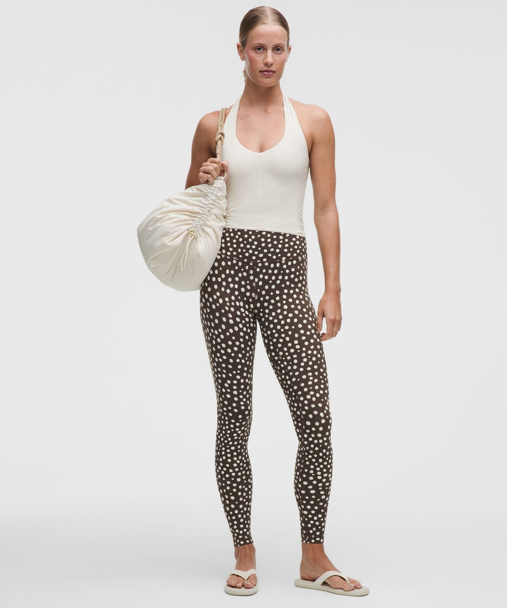lululemon Align™ High-Rise Pant 28" Stamp Dot Coconut Ivory Walnut Crunch