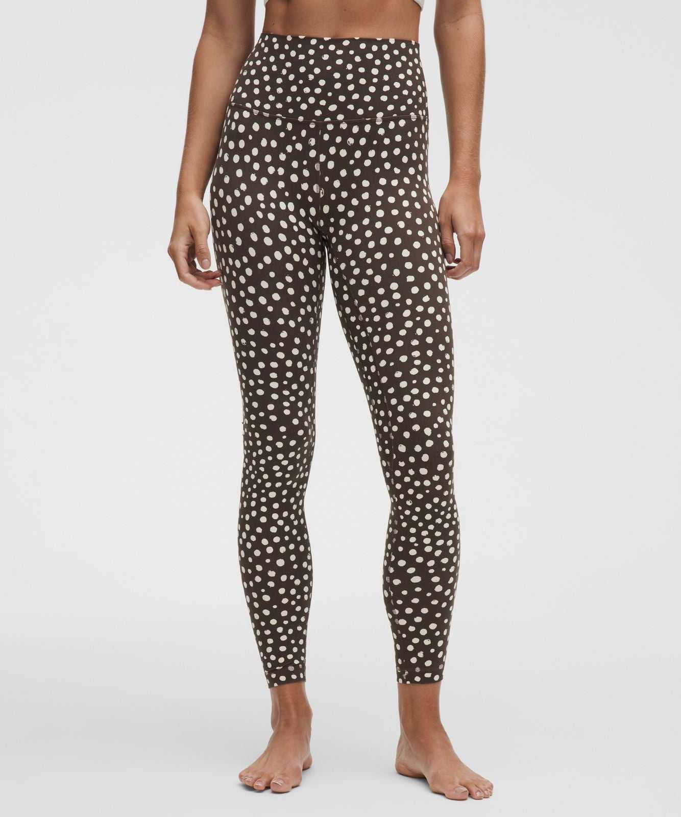 lululemon Align™ High-Rise Pant 28" Stamp Dot Coconut Ivory Walnut Crunch