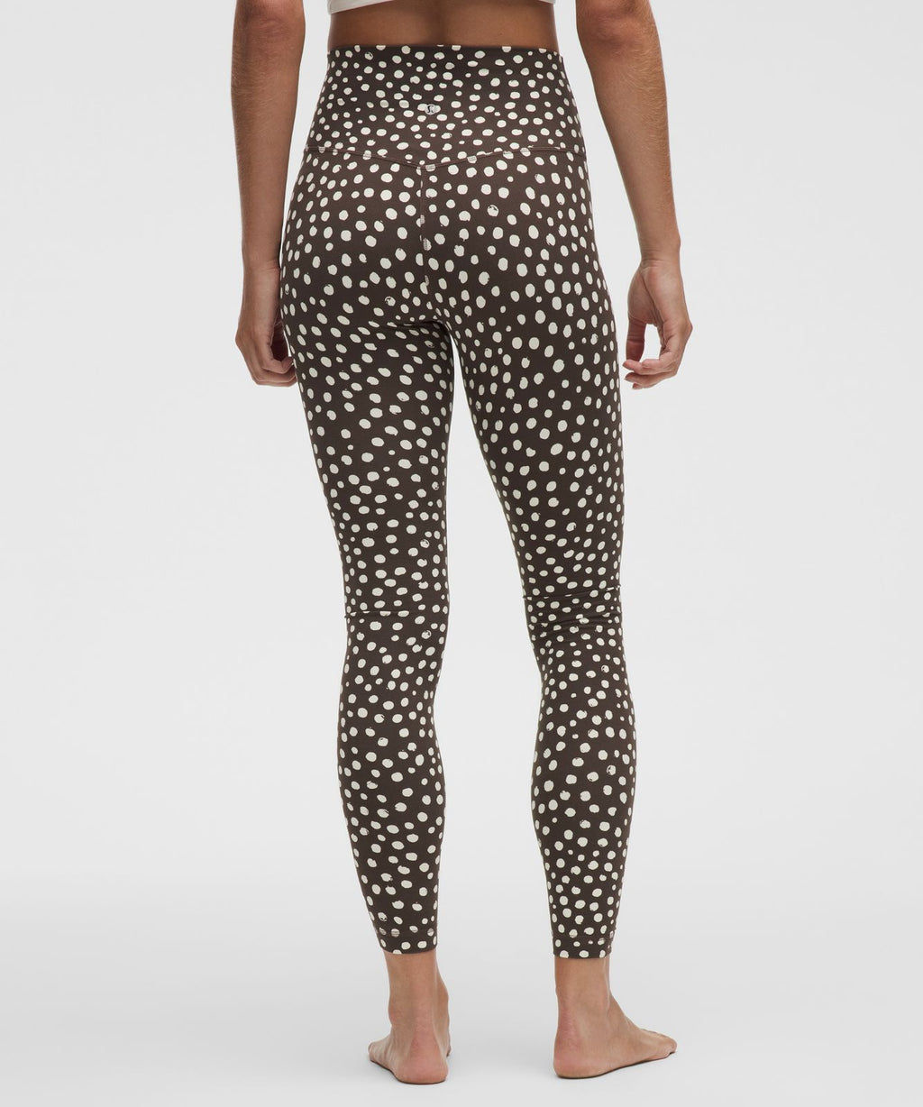 lululemon Align™ High-Rise Pant 28" Stamp Dot Coconut Ivory Walnut Crunch