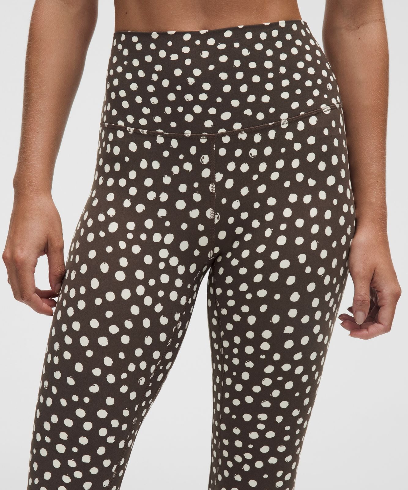 lululemon Align™ High-Rise Pant 28" Stamp Dot Coconut Ivory Walnut Crunch