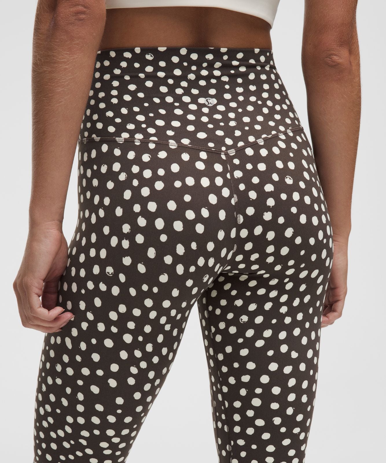 lululemon Align™ High-Rise Pant 28" Stamp Dot Coconut Ivory Walnut Crunch