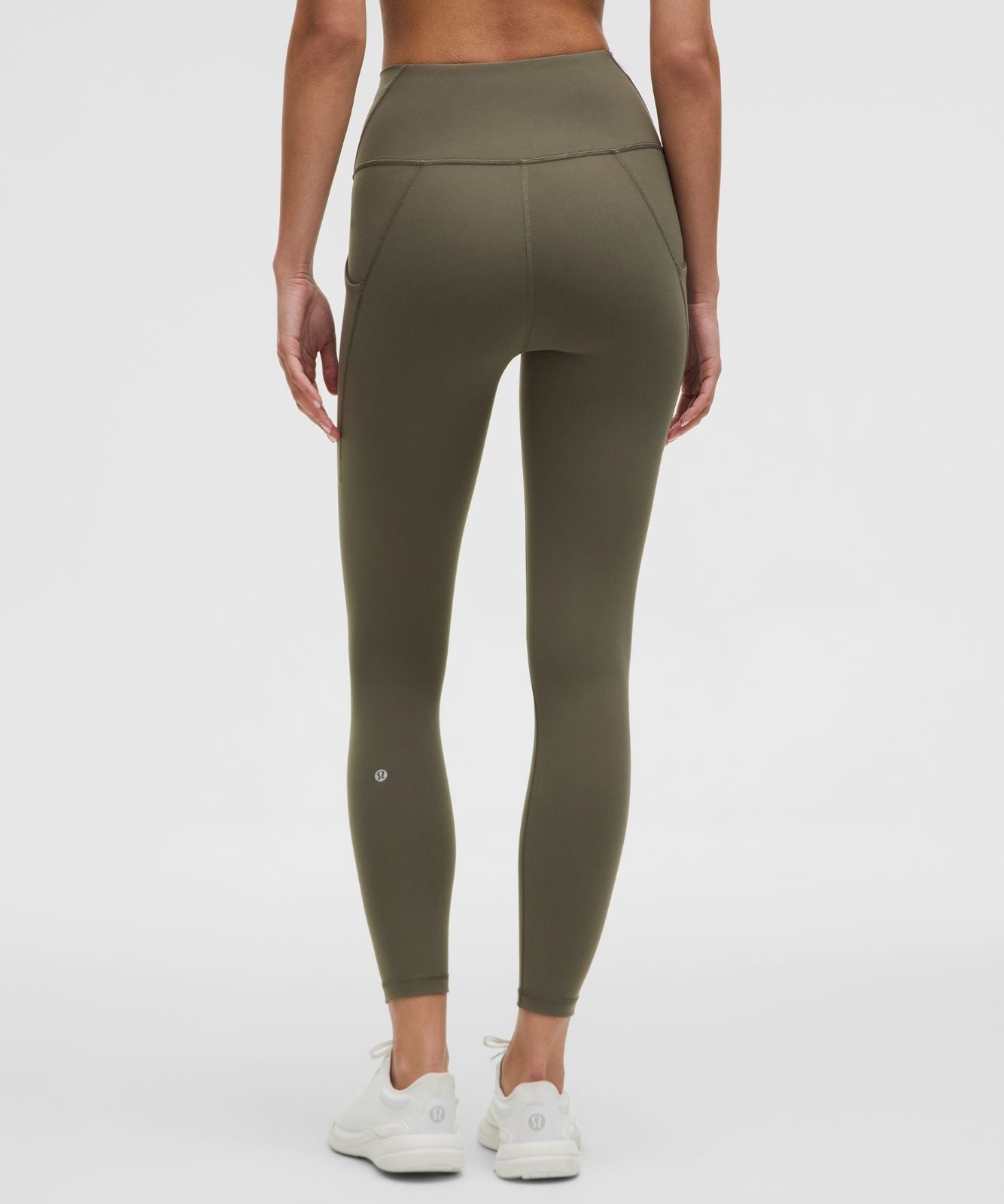 Wunder Train High-Rise Tight with Pockets 25" Army Green