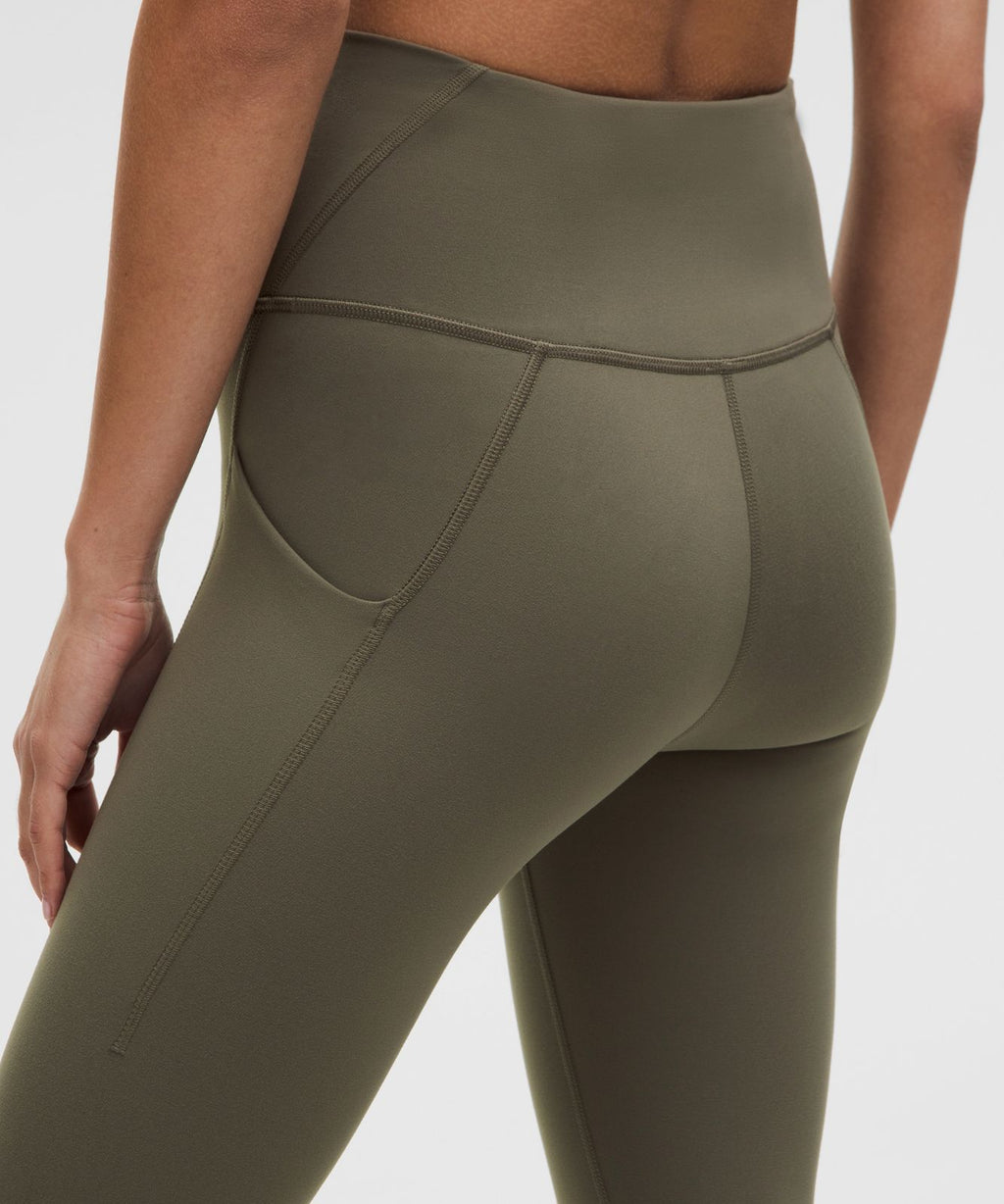 Wunder Train High-Rise Tight with Pockets 25" Army Green