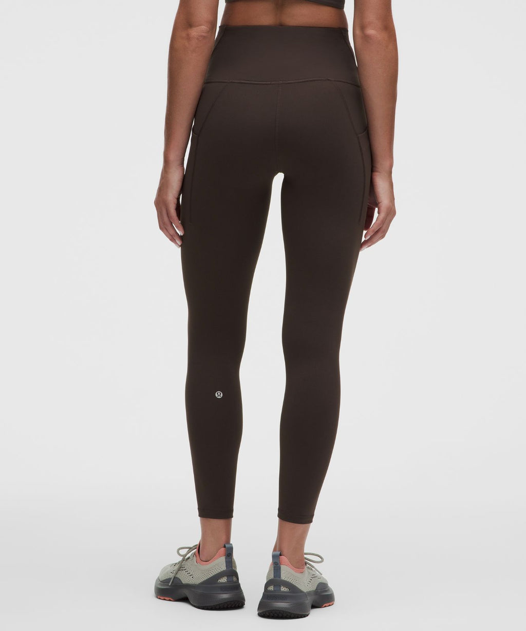 Wunder Train High-Rise Tight with Pockets 25" Mahogany Muse